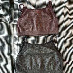 2 pack of gym shark sports bras size medium